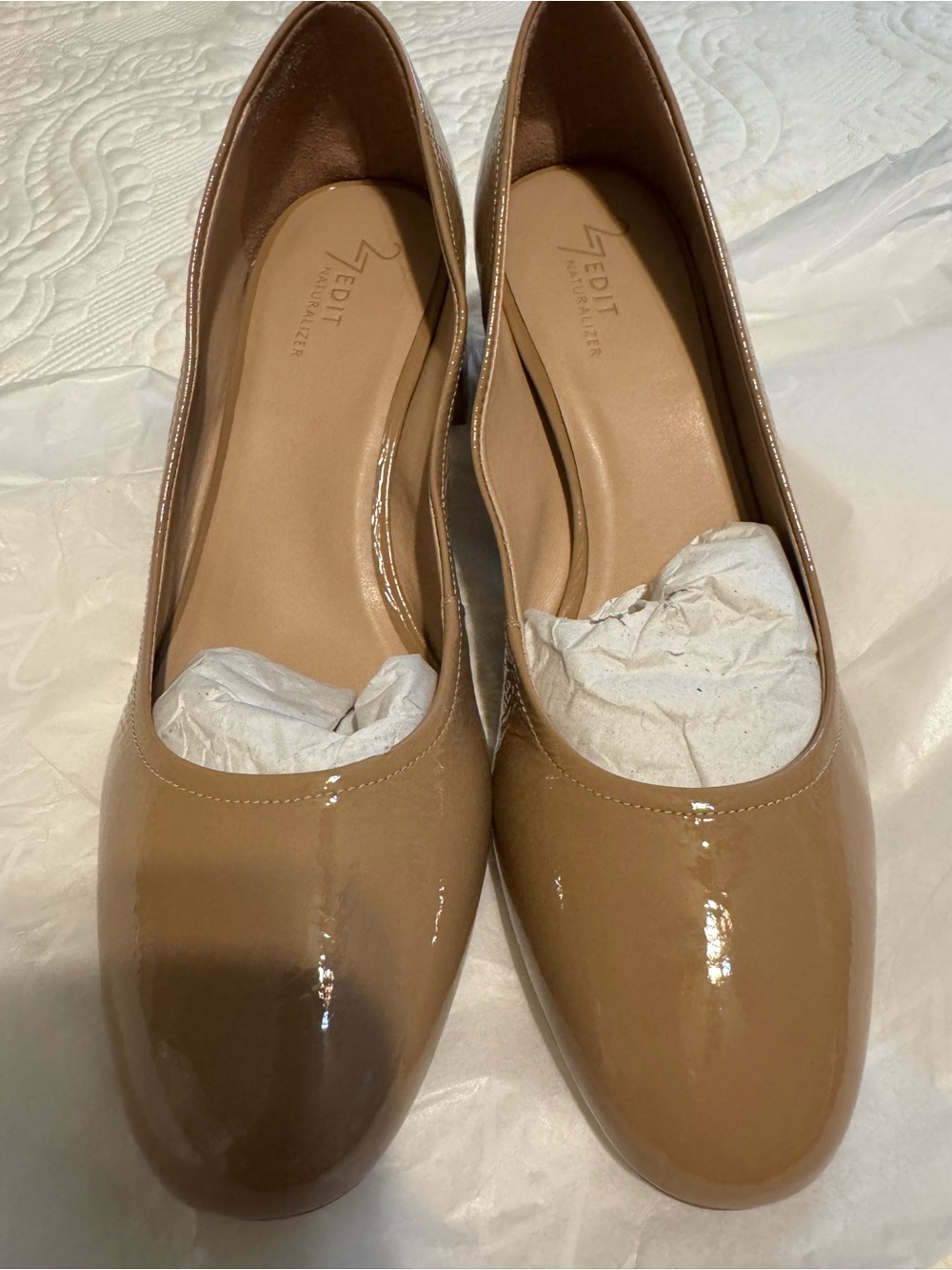 Naturalizer Nude Patent Round-Toe Women's Flats